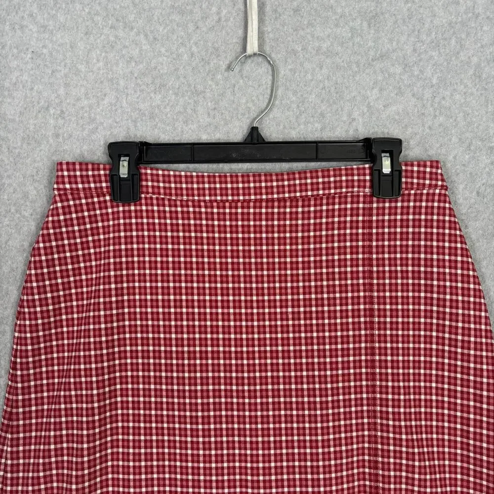 Y2K Hollister Skirt Large Mini Plaid School Academia Cute Girly Cherry‎ Cottage